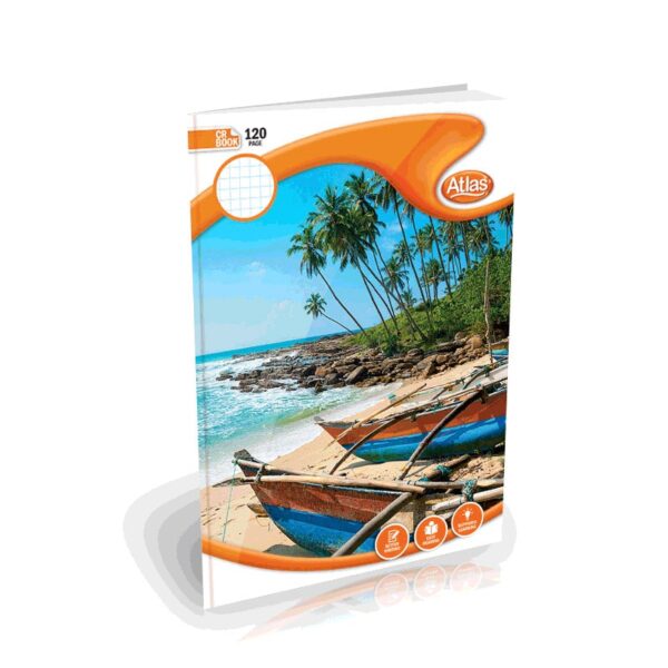 Atlas A4 Book Cr 120pgs-Square Ruled