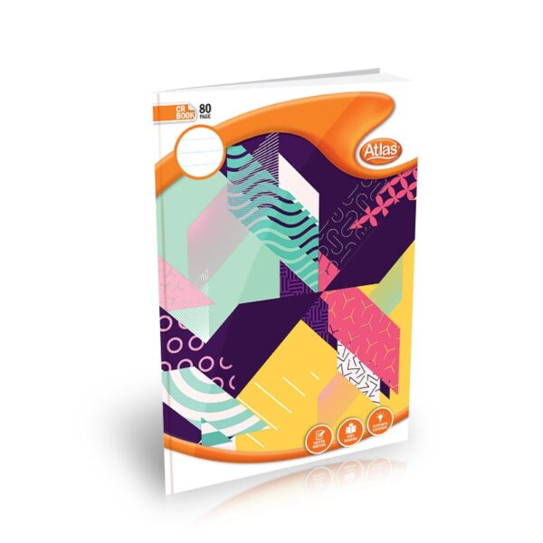 Atlas A4 Book Cr 80pgs (=) Single Ruled