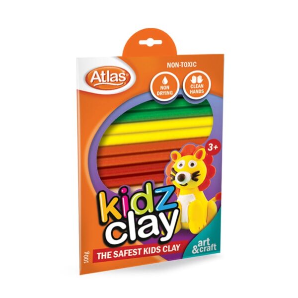 Atlas Kiddy Clay 6 Colour 100g