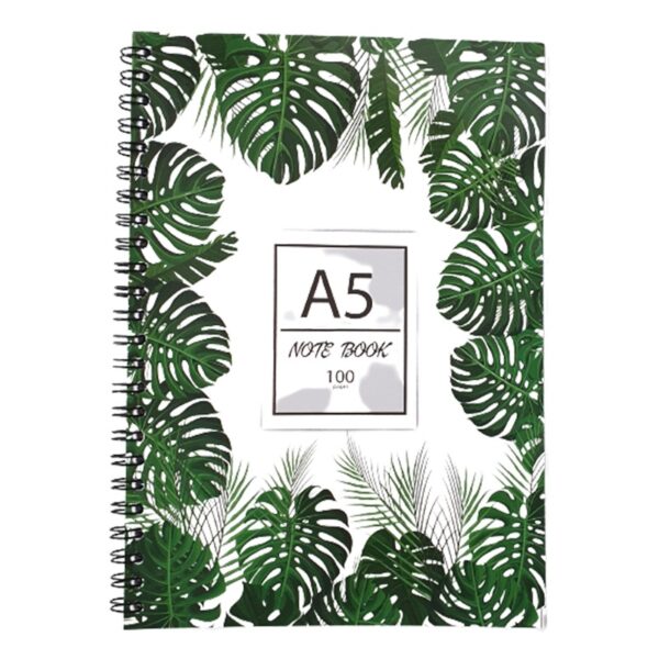 Note Pad With Tropical Leaves A5