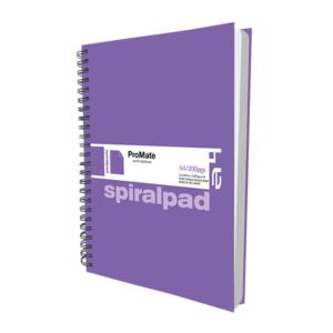 ProMate A4 Hardcover Flip-on Spiral Pad 200Pgs