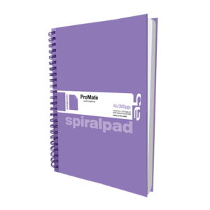 ProMate A5 Hardcover Flip-on Spiral Pad 200Pgs