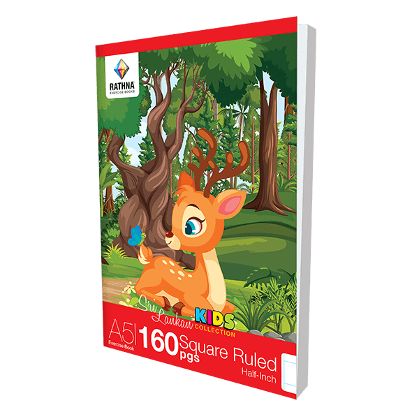 Rathna Exercise 160 Pages Square Ruled Half Inch Book