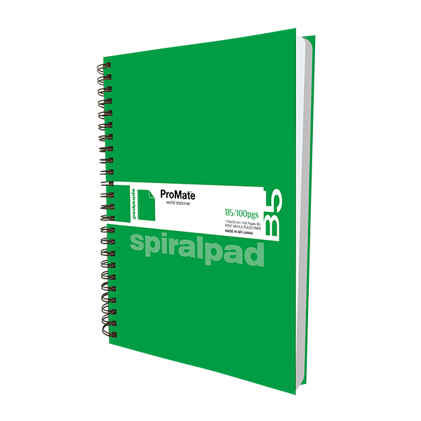ProMate B5 Hardcover Flip-on Spiral Pad 100Pgs