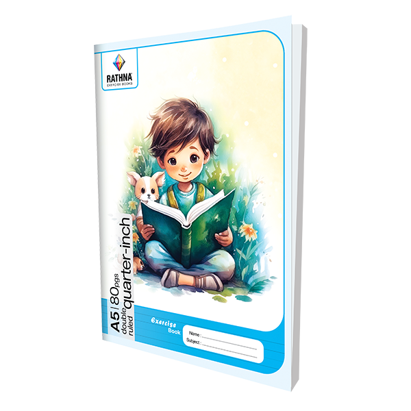 Rathna Exercise 80 Pages Double Ruled Quarter Inch Book