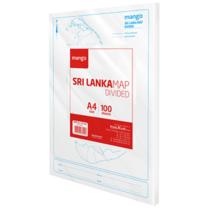 Sri Lanka Map Divided - 100 Sheets Pack