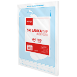 Sri Lanka Map Undivided - 100 Sheets Pack