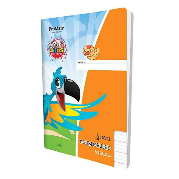 ProMate Exercise Double Ruled Quarter Inch Book 80 Pages