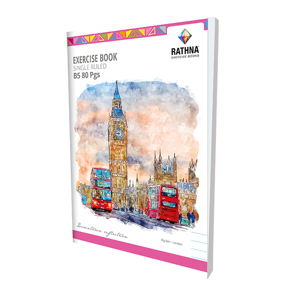 Rathna B5 Single Ruled 80 Pages Book
