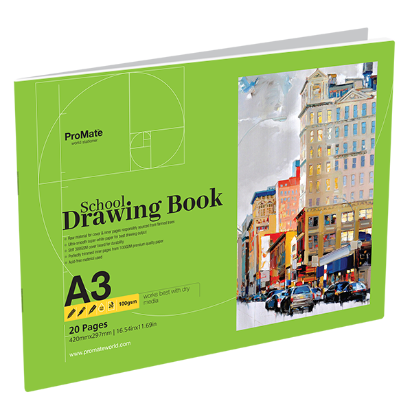 ProMate A3 Drawing Book 20P