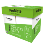 ProMate Photocopy Paper A4 80GSM Box | 2,500 Sheets [ 500 X 5 Packs ]