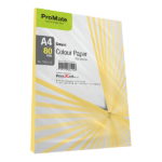 ProMate Colour Paper Cream 80GSM 250 Sheets Pack